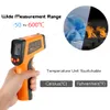 Freeshipping 12: 1 LCD-skärm IR-infraröd digital temperatur termometermätare Pyrometer Imager + Bakgrundsbelysning -50-600 grader