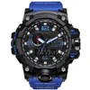 Men analogique LED Digital Quartz Watch Dual Display étanche Sport Wrist Watch207n