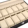 1012 Slots Watch Box Universal Watches Display Case Glass Top Watch Winder Sieraden Opbergdoos WolsWatch Organizer28855510