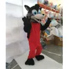 2018 Högkvalitativ Hot Cipy Diy Ny Ankomst Populärt djur Grå Wolf Plush Mascot Kostym till jul