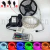 Full Kit 5M 5050 RGB LED Flexible Strip Light Tape 600LEDs Double Row Outdoor IP67 Tube Waterproof + 12V 8A Power Supply + 44Key Remote cont