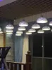 çin kolye açık mavi ve beyaz porselen süspansiyon lamba restoran otel mağaza mağaza ofis loft yemek odası, el yapımı seramik aydınlatma