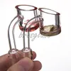 Chiodo banger al quarzo DHL extra spesso 5mm spessore fondo colore diametro 19mm / 25mm ciotola per bong dab in vetro