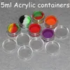 Recipientes de acrílico recipientes de silicone recipiente de silicone 32*18 mm Jarros não-alimentares
