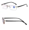 2021New Fashion Reading Glasses Olders Rimless Side Cut Hyperopia Optical Frame For Men And Women