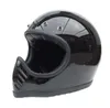 Casco moto DOT Casco di sicurezza vintage integrale per bici da cross Cafe racer casco cool custom motocross ciclismo cruiser bicicletta2671213