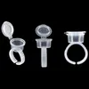 50pcs Microblading Accessories Tattoo Ink Ring Cups/Caps for Permanent Makeup Disposable Micro Pigment Cups Glue Cups Tattoo Tools Supplies