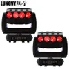 2pcs / parti 16x15w RGBW LED-spindelrörelse Head Beam Light DMX Stage Lighting Effect DJ Utrustning