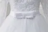 Bollklänning Långärmad Bröllopsklänningar Avtagbar Kjol Av Skulden Lace Appliques Vit Bridal Gown Brasilien Vinter Bröllopsklänning