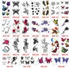 glaryyears 25 Pieces Beauty Flower Decal Body Tattoo Tiny Small Sticker Temporary Tattoo for Women Men Makeup Hands Neck SY-A WM