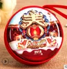 Cross-border tinplate coin purse accessories Christmas pendants multi-color mat jingle bell ornaments