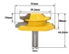 8mm schachtslot MITER ROUTER BIT FREES CUTS 45 graden carbide houtsnijder 3/4 "Voorraad voor timmerman houtbewerkingshulpmiddelen