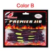 New Realistic Artificial Fish Soft Worms Bait 7colors 10cm 5.8g Silicon Rubber Freshwater Shad fishing lure 10pc/lot