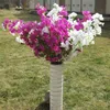 Ramas de flores de buganvilla de seda Flores artificiales bougainvillea spectabilis Tallo de árbol de 115 cm de largo para la decoración de Navidad del hogar del banquete de boda