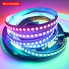 2M 144LEDS / M APA107 LED-striplicht, individuele adresseerbare 5050 SMD Smart RGB Pixel TV-tape Lamp APA102C, DC5V, White / Black PCB, IP20 / IP65 / IP67