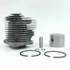 Cylinder Kit 46mm För Homelite Super XL XL-AO SXL-AO Big Red Old Blue X12 Motorsågscylinderkolv Ring Pin Clips Assembly