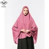 Islamic Hijab Short Abayas for Women Muslim Turkish Islamic Clothing with Head Cover Headscarf Women's Loose Robe top quality Islam hijab