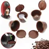 Capsule di caffè con 1 cucchiaio di plastica Capsule di caffè ricaricabili 150 volte riutilizzabili compatibili per Nescafè Dolce Gusto