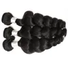 12a Loose Wave Raw Human Hair 3 Bunds med naturlig färg Toppkvalitet Brasilianska peruanska malaysiska indiska hår 1230 tum5708689