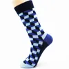 Nouveau hiver hommes funky coton rayure chaussettes colorées haute qualité hommes robe chaussettes mode skateboard 4 paires 2786