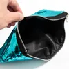 Vrouwen Brief Pailletten Mermaid Reversible Glitter Make-up Pouch Mode Populaire Dame Cosmetische Tas Avond Clutch Bag