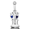 Thick Glass Unique Bongs Oil Rigs Water Pipe Hookahs Recycler Dab Oil Rigs Smoking Pipes Percolator Water Bong