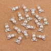 200pcs/lot Sitting Bear Spacer Charm Beads Antique Silver Pendants Alloy Handmade Jewelry DIY L070 10x15.7mm