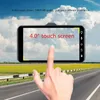 1080P full HD car DVR camera touch screen car camcorder 2Ch driving dashcam 4 inches 170° WDR night vision G-sensor parking monitor