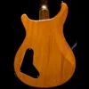 珍しい1999 Paul Reed Dragon 2000＃30 Trans Blue Flame Maple Top Electric Guitarいいえインレイフレットボード、ダブルロックトレモロ、ウッドボディバインディング