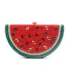 Watermelon نمط مساء حقيبة الماس كريستال مخلب حقيبة جميلة الفاكهة السيدات حزب purse1