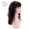 Evermagic Full Lace Human Hair Wigs Lace Front Pärlor för svarta kvinnor Vågiga brasilianska Remy Hair 130 Densitet Förplockad Hårlinje