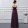 Chiffon Bruidsmeisje Jurken Mouwloze Western Country Style Jewel Backless Long Beach Rufflestop Bruiloft Pageant Jurken