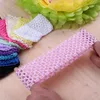 Tulle Tutu Crochet Elástico Punto Diadema DIEADA Aparello Tejido de costura DIY Baby Girl Diadema Fiesta de cumpleaños Regalos de Ducha de Bebé