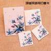 DIY handmade jewelry earring necklace packing card cute studdrop earring display card 100pcs per lot simple marble line tags4541239