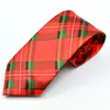 Cravatta natalizia 28 colori 140 * 9.5cm cravatta jacquard cravatta da uomo cravatta uomo in poliestere per regalo natalizio