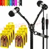 Наушники Zipper гарнитуры 3.5mm Jack Bass наушники-вкладыши Zip наушники для Iphone Samsung Phone PC MID Ipod MP3 MP4-плеер с пакетом