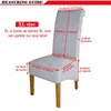 Duży rozmiar Long Back Chair Cover King High Back Spandex Tkanina Krzesło Okładki Resterant Hotel Party Bankiet Krzesło Slipcovers