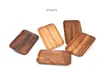 Piatti di frutta in legno Vassoio rettangolare Vassoi in legno essiccato Snack Candy Cake Holder Stoviglie in legno Utensili da cucina SN1561