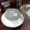 Metalowe stalowe czekoladowe kawa DIY Latte Mold Cappuccino Spray kawa szablony barista Duster Coffee Tool Wholle3176547