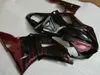 Gratis Custom Fairing Kit för Yamaha R1 2000 2001 Röda Flammor i svarta Fairings YZF R1 00 01 GF22