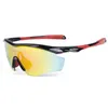 Óculos de sol de alta qualidade à prova de vento óculos de sol de ciclismo polarizados óculos esportivos masculinos óculos de sol femininos com 5 lentes 5926991