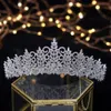 Amazing Queen zircon Tiara Vintage Headpiece Wedding Crowns Bridal Hair Jewelry Tocado Novia Wedding Hair Accessories9575630