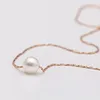 2015 Ny Mini Pearl Pendant Halsband och Earrring för kvinnor, 18K guldpläterade kedjor halsband och örhänge, mode smycken,