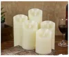 Kreativ simulering Elektronisk ljus fjärrkontroll LED Light Up Candle Hand Made Cylinder Shaped Fake Bougie Ny Ankomst 17LD5 BB