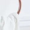 FLG Towel Titular Anel Rose Gold Espaço Acabado Alumínio com Cerâmica Toalha Anel de Anel de Banheiro Acessórios