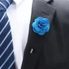 22スタイルの男性のファッションの花ブローチピンのスーツのウェディングパーティージュエリーギフトの花嫁開花アクセサリーのためのラペルピンのコサージュ