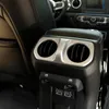 Panneau de décoration d'entrée d'air de climatiseur de boîte d'accoudoir d'abs argenté adapté aux accessoires d'intérieur automatiques de Jeep Wrangler JL