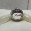 Perle de charme de croix de foi en argent sterling 925 pour collier de bracelets de bijoux de style européen Pandora