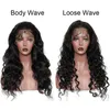 Prejuído Brazilian Human Human Hair Lace Front Wigs para Mulheres Negras Onda Corporal / Onda Solta Natural Steide Wigs Cor Natural Best Selling Itens