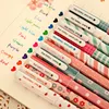 Color Ink Gel Pen Set Starry Sky Animal Flower Design for Writing Drawing Marking can replace Refills 10pcs/set WJ030
